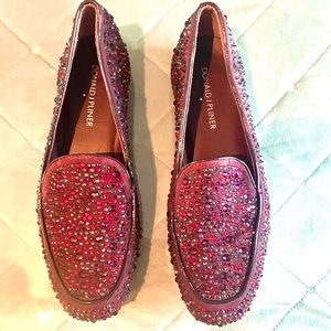 Donald J Plinter leather loafers size 7 Narrow